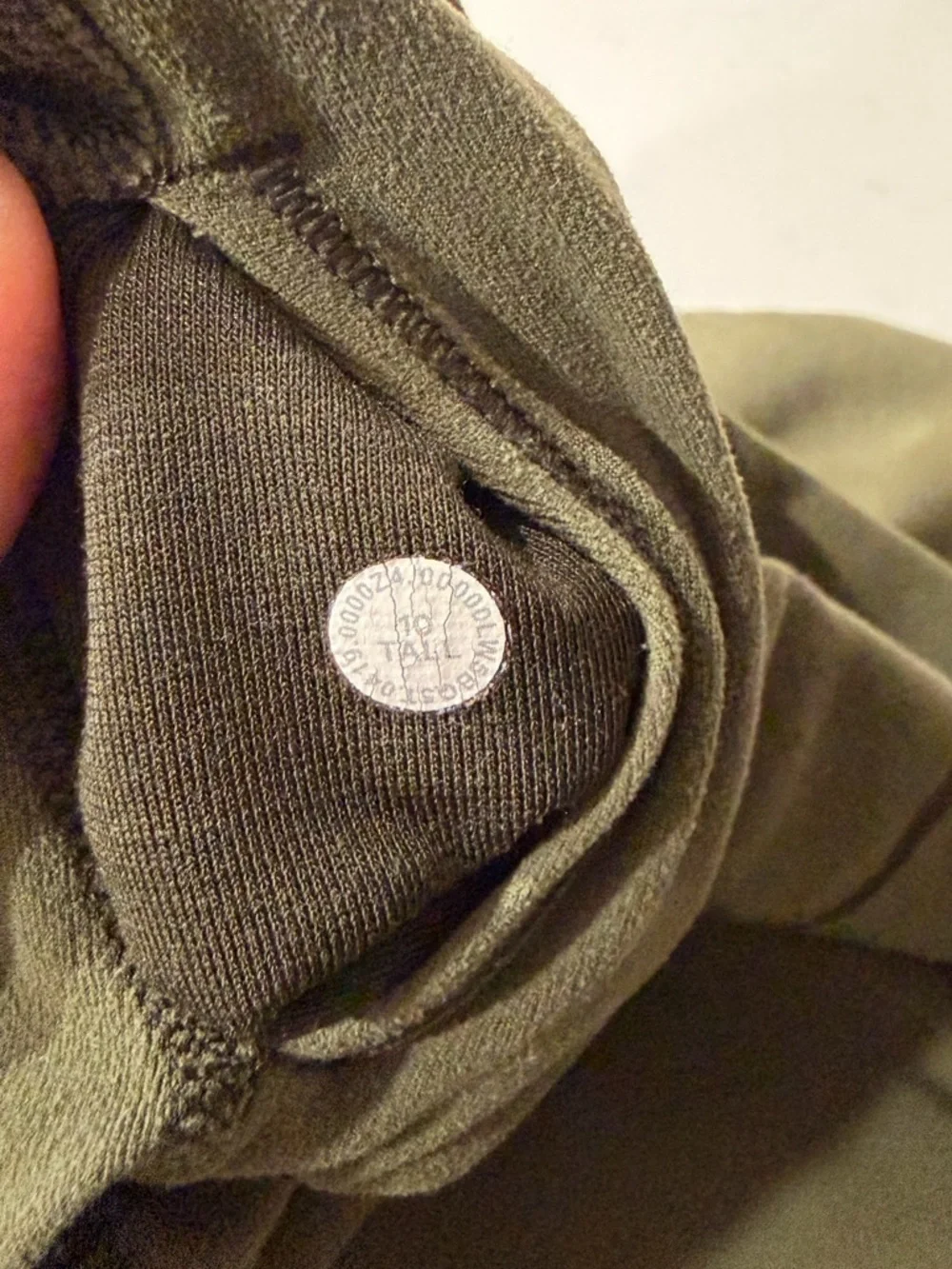 Lululemon FLAWED Olive Green High-Rise Leggings
